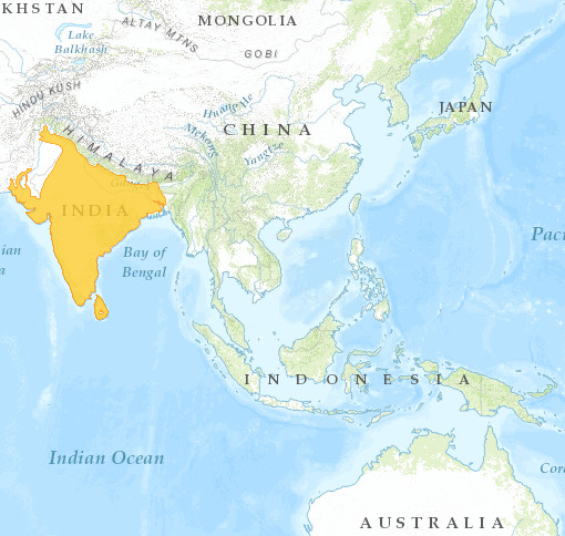 Indianpangolin-Distribution